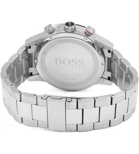 Hugo Boss Driver Black Dial Silver Steel Strap Watch for Men - 1512883 Buy Now By Hugo Boss