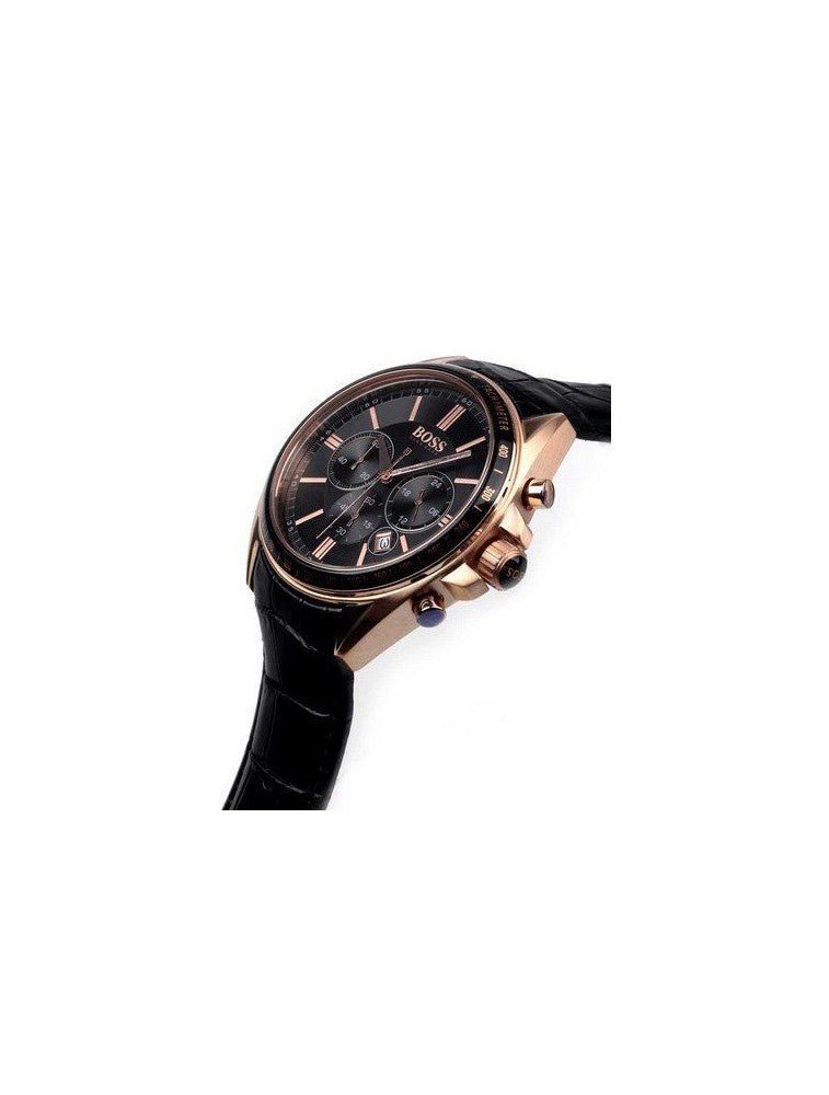 Hugo Boss Driver Black Dial Black Leather Strap Watch for Men - 1513092 Buy Now By Hugo Boss