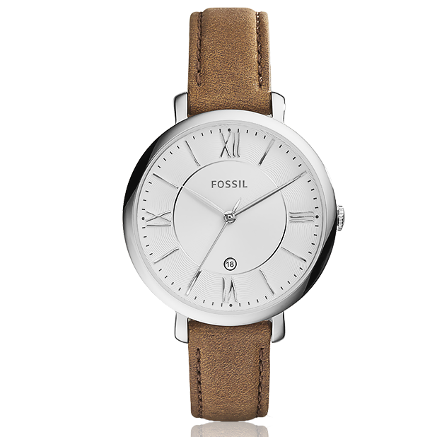 Fossil Jacqueline White Dial Brown Leather Strap Watch for Women - ES3708 Buy Now By Fossil