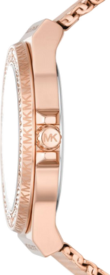 Michael Kors Lennox Three Hand Rose Gold Dial Rose Gold Mesh Strap Watch For Women - MK7336 Buy Now By Michael Kors
