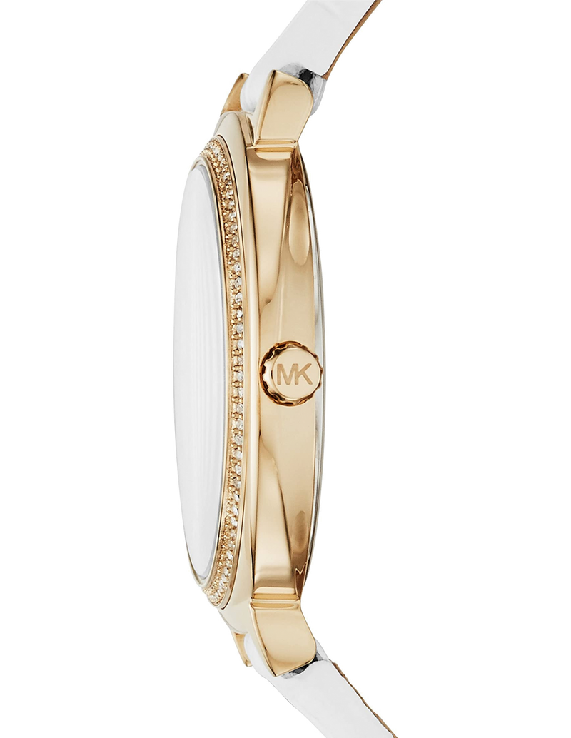 Michael Kors Cinthia Mother of Pearl Dial White Leather Strap Watch for Women - MK2662 Buy Now By Michael Kors