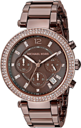 Michael Kors Parker Analog Quartz Brown Dial Brown Steel Strap Watch For Women - MK6378 Buy Now By Michael Kors