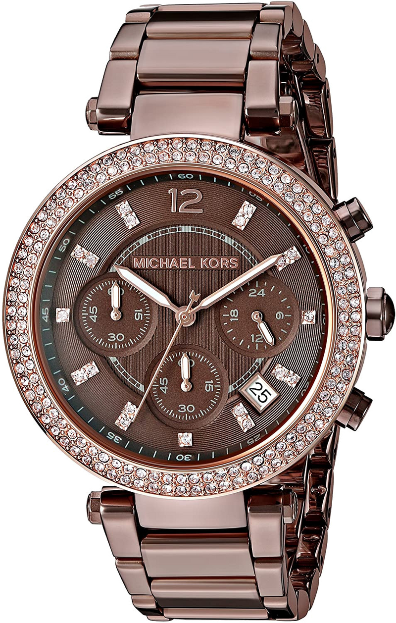 Michael Kors Parker Analog Quartz Brown Dial Brown Steel Strap Watch For Women - MK6378 Buy Now By Michael Kors