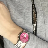 Michael Kors Runway Chronograph Pink Dial Silver Steel Strap Watch for Women - MK6160 Buy Now By Michael Kors