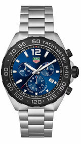Shop Tag Heuer Formula 1 Chronograph Blue Dial Silver Steel Strap Watch for Men - CAZ101AV.BA0842 in USA
