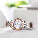 Tissot Le Locle Automatic Lady Mother of Pearl Dial Two Tone Steel Strap Watch For Women - T006.207.22.116.00 Buy Now By Tissot
