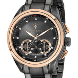 Maserati Traguardo 45mm Gun Metal Stainless Steel Black Watch For Men - R8873612016 Buy Now By Maserati