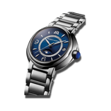 Shop Maurice Lacroix Fiaba Moonphase Blue Dial Silver Steel Strap Watch for Women - FA1084-SS002-420-1 in USA