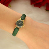 Tissot Lovely Round Green Mother of Pearl Dial Green Leather Strap Watch for Women - T140.009.36.091.00 Buy Now By Tissot