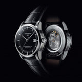 Tissot T Classic Luxury Powermatic 80 Black Dial Black Leather Strap Watch For Men - T086.408.16.051.00 Buy Now By Tissot