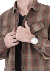 Fossil Townsman Automatic White Dial Black Leather Strap Watch for Men - ME3104 Buy Now By Fossil