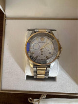 Versace Greca Action Chronograph Quartz Silver Dial Two Tone Steel Strap Watch for Men - VE3J00522 Buy Now By Versace