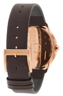 Calvin Klein Minimal White Dial Brown Leather Strap Watch for Women - K3M226G6 Buy Now By Calvin Klein