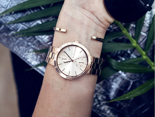 Michael Kors Garner Quartz Rose Gold Dial Rose Gold Steel Strap Watch For Women - MK6409 Buy Now By Michael Kors