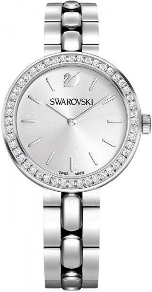 Shop Swarovski Daytime Crystal Silver Dial Silver Steel Strap Watch for Women - 5095600 in USA