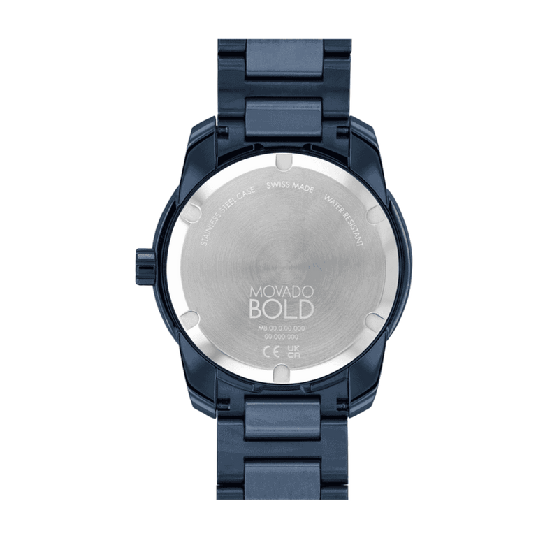 Movado Bold Verso Blue Dial Blue Steel Strap Watch for Men - 3600862 Buy Now By Movado