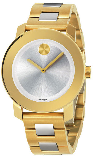 Movado Bold Silver Dial Two Tone Steel Strap Watch for Women - 3600129 Buy Now By Movado