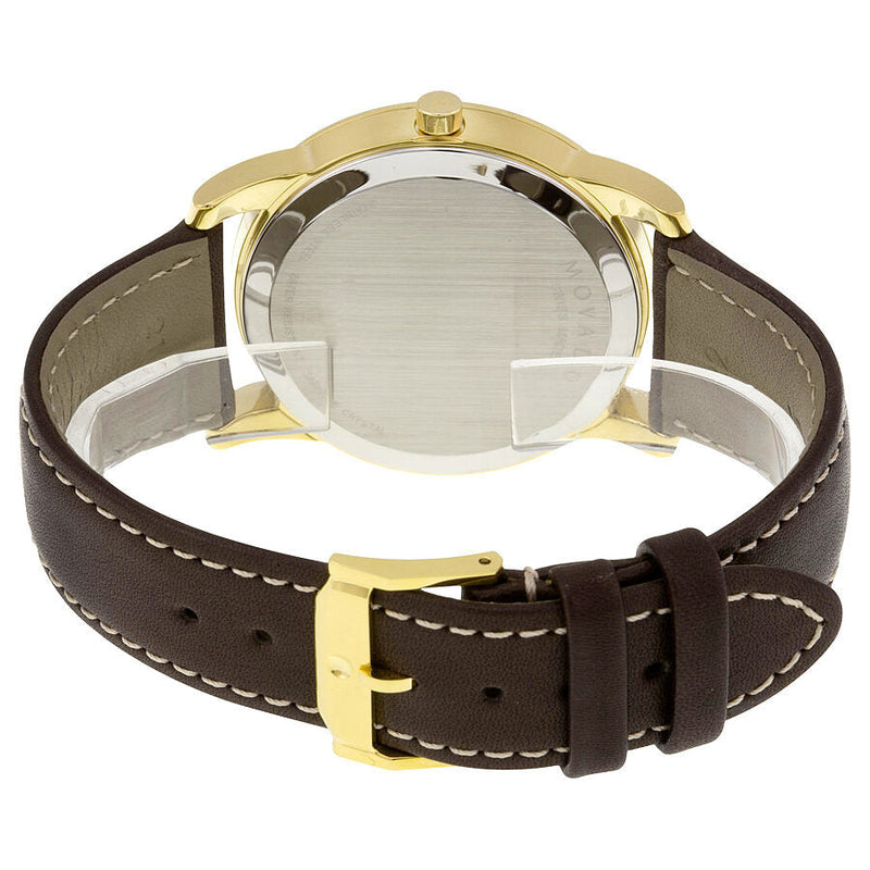 Movado Museum Classic Brown Dial Brown Leather Strap Watch For Men - 0606880 Buy Now By Movado
