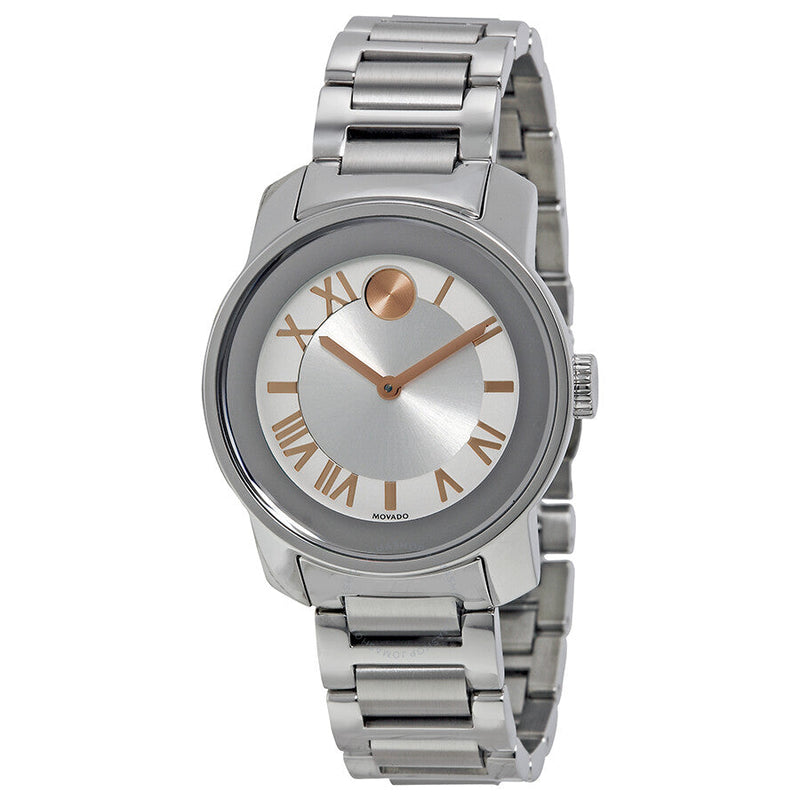Shop Movado Bold Silver Dial Silver Steel Strap Watch for Women - 3600244 in USA