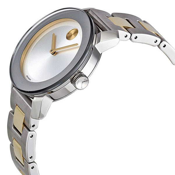 Shop Movado Bold Silver Dial Two Tone Steel Strap Watch for Men - 3600128 in USA
