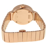 Shop Movado Edge Rose Gold Dial Rose Gold Steel Strap Watch for Women - 3680013 in USA