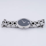 Shop Movado Veturi Quartz Black Dial Silver Steel Strap Watch for Women - 0606338 in USA