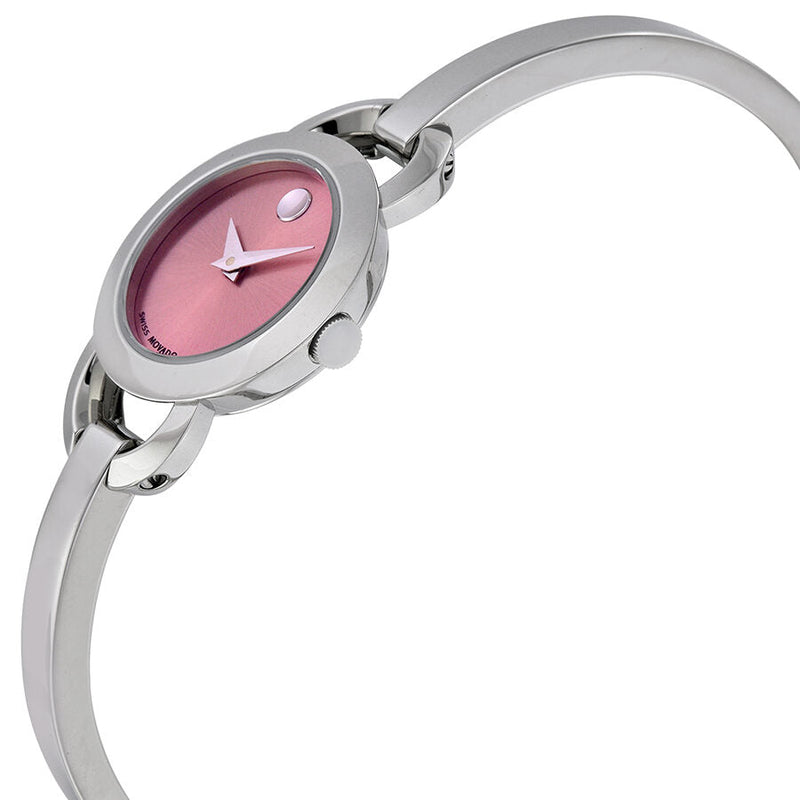 Movado Rondiro 22mm Pink Dial Stainless Steel Watch For Women - 0606797 Buy Now By Movado