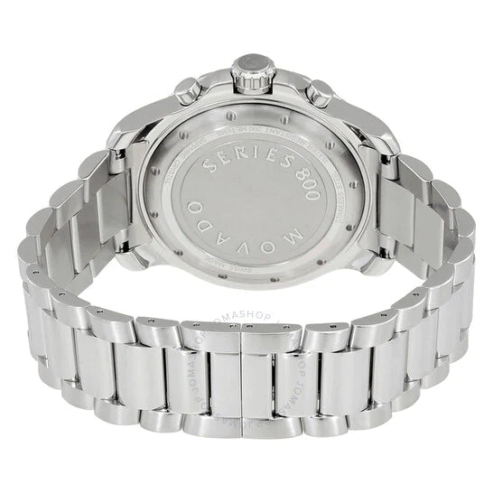 Movado Series 800 Chronograph Black Dial Silver Steel Strap Watch For Men - 2600142 Buy Now By Movado