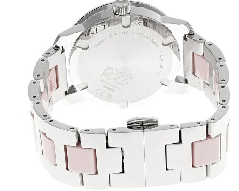 Shop Movado Bold Silver Dial Two Tone Steel Strap Watch for Women - 3600702 in USA