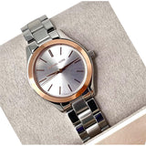 Michael Kors Mini Slim Runway Silver Dial Silver Steel Strap Watch for Women - MK3514 Buy Now By Michael Kors