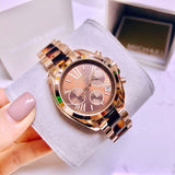 Michael Kors Bradshaw Chronograph Brown Dial Two Tone Steel Strap Watch For Women - MK5944 Buy Now By Michael Kors