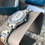 Fossil Jesse Crystals White Dial Two Tone Steel Strap Watch for Women - ES2409 Buy Now By Fossil
