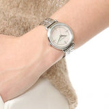 Michael Kors Cinthia White Mother of Pearl Dial Silver Steel Strap Watch for Women for Women - MK3641 Buy Now By Michael Kors