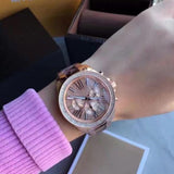 Michael Kors Wren Diamonds Rose Gold Dial Two Tone Steel Strap Watch for Women - MK6159 Buy Now By Michael Kors