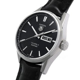 Tag Heuer Carrera Automatic 41mm Black Dial Black Leather Strap Watch for Men - WAR201A.FC6266 Buy Now By Tag Heuer