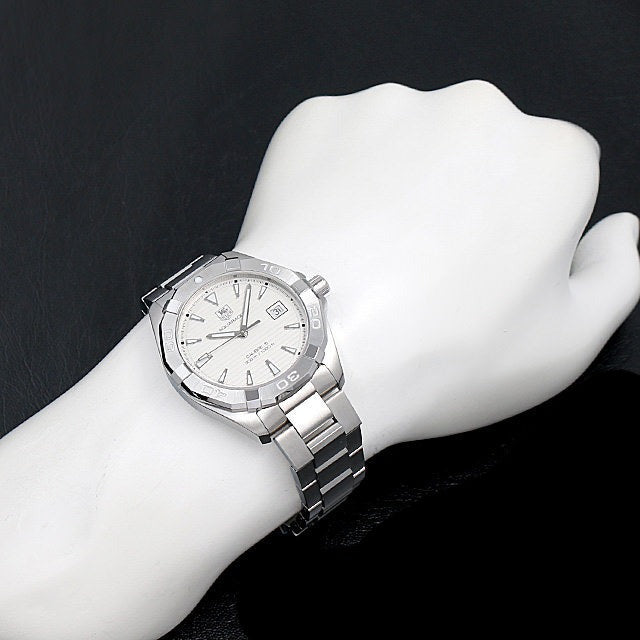 Tag Heuer Aquaracer Automatic White Dial Silver Steel Strap Watch for Men - WAY2111.BA0928 Buy Now By Tag Heuer