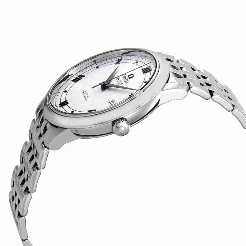 Shop Omega De Ville Prestige Co Axial Automatic White Dial Silver Steel Strap Watch for Men - 424.10.40.20.02.005 in USA