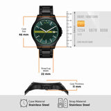 Armani Exchange Hampton Black Dial Black Steel Strap Watch For Men - AX2407 Buy Now By Armani Exchange