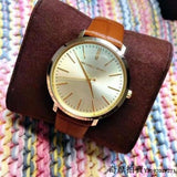 Michael Kors Jaryn Quartz Gold Dial Brown Leather Strap Watch For Women - MK2496 Buy Now By Michael Kors