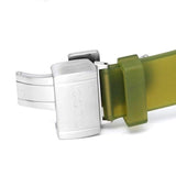 Shop Gucci Dive Automatic Green Dial Green Rubber Strap Unisex Watch - YA136345 in USA