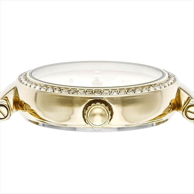 Coach Park Diamonds Gold Dial Gold Steel Strap Watch for Women - 14503171 Buy Now By Coach