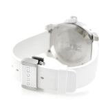 Shop Gucci Dive Quartz White Dial White Rubber Strap Watch For Men - YA136337 in USA