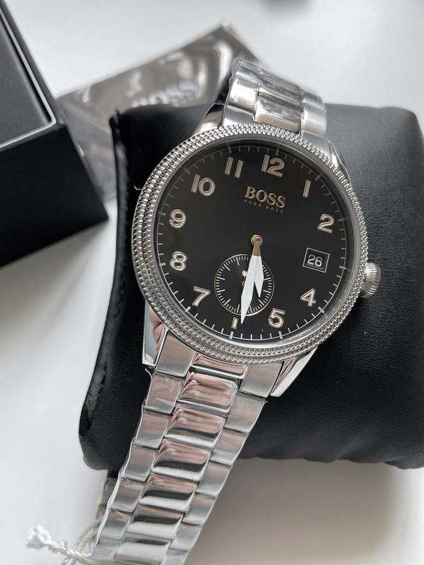 Hugo Boss Legacy Black Dial Silver Steel Strap Watch for Men - 1513671 Buy Now By Hugo Boss