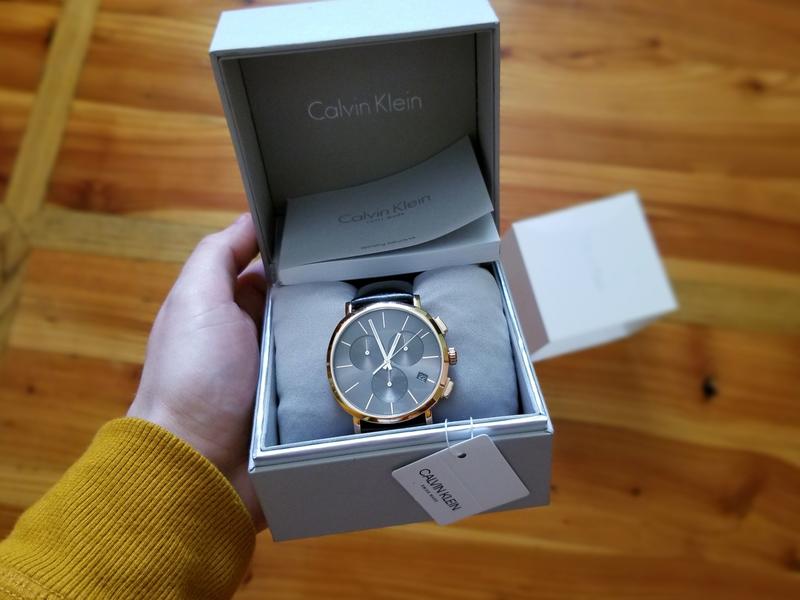 Calvin Klein Posh Grey Dial Black Leather Strap Watch for Men - K8Q376C3 Buy Now By Calvin Klein