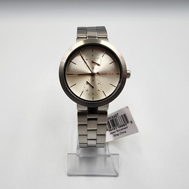 Michael Kors Garner Analog Silver Dial Silver Steel Strap Watch For Women - MK6407 Buy Now By Michael Kors