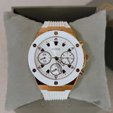 Guess Athena White Dial White Rubber Strap Watch For Women - GW0030L3 Buy Now By Guess
