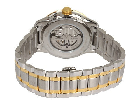 Bulova BVA Skeleton Silver Dial Two Tone Steel Strap Watch for Men - 98A123 Buy Now By Bulova