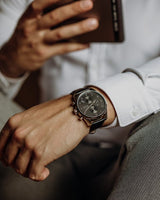 Hugo Boss Skymaster Black Dial Black Leather Strap Watch for Men - 1513782 Buy Now By Hugo Boss