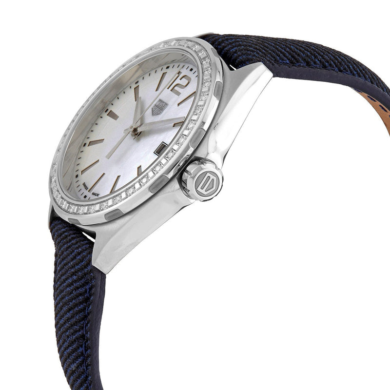 Tag Heuer Formula 1 Quartz Diamonds Mother of Pearl Dial Blue Leather Strap Watch for Women - WBJ131A.FC8251 Buy Now By Tag Heuer
