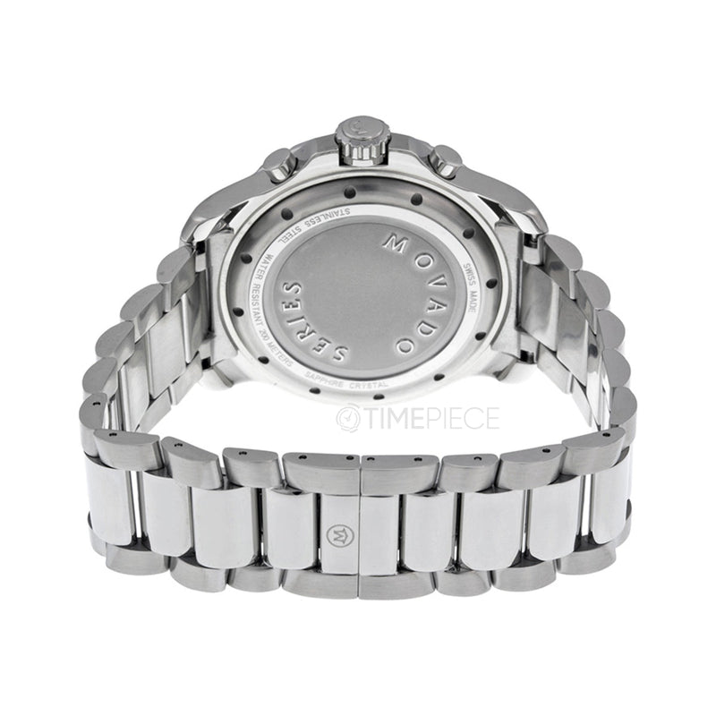 Movado Series 800 Chronograph Black Dial Silver Steel Strap Watch For Men - 2600110 Buy Now By Movado